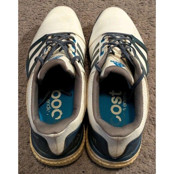 Adidas Adipower Boost 2 White Blue Golf Shoes Q44665 Men's 12 - Picture 5 of 6